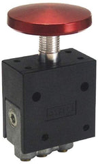 ARO/Ingersoll-Rand - 3 Way, Palm Button Valve - Spring Return, 7-1/2 CFM, 1.9 CV Rate - Best Tool & Supply