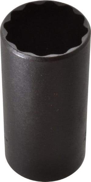 Proto - 1-1/4", 1/2" Drive, Deep Hand Socket - 12 Points, 3-1/4" OAL, Alloy Steel, Black Finish - Best Tool & Supply