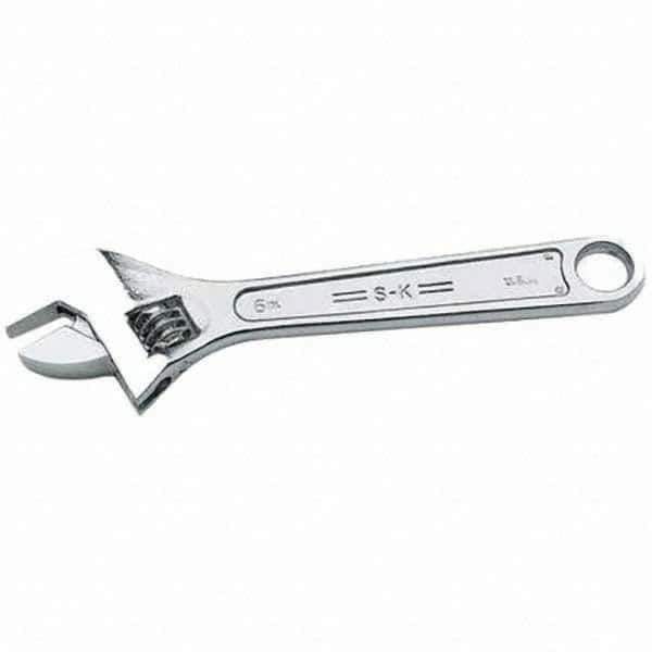 SK - Adjustable Wrench - Chrome Finish - Best Tool & Supply