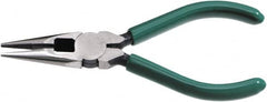 SK - 6-1/2" OAL, 3-1/2" Jaw Length x 5/8" Jaw Width, Long Nose Side Cutting Chain Nose Pliers - Best Tool & Supply