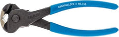 Channellock - 6" OAL, End Cutting Pliers - 11/32" Jaw Length x 1-3/8" Jaw Width, Plastic Dipped Handle - Best Tool & Supply