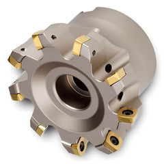 Indexable High-Feed Face Mills; Minimum Cutting Diameter: 2.5200 in; Maximum Cutting Diameter: 3.0000 in; Maximum Depth Of Cut: 0.0600 in; Arbor Hole Diameter (mm): 1.00; Compatible Insert Size Code: 0904; Maximum Ramping Angle: 0.8  ™; Series: 5G5F; Cutt