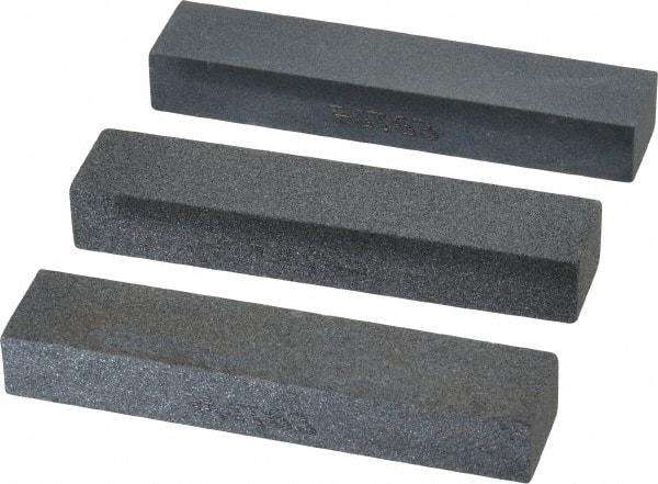 Norton - 3-1/2" Long x 3/4" Wide x 1/2" Thick, Sharpening Stone - Coarse, Medium, Fine Grade - Best Tool & Supply