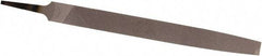 Nicholson - 10" Long, Smooth Cut, Flat American-Pattern File - Double Cut, Tang - Best Tool & Supply