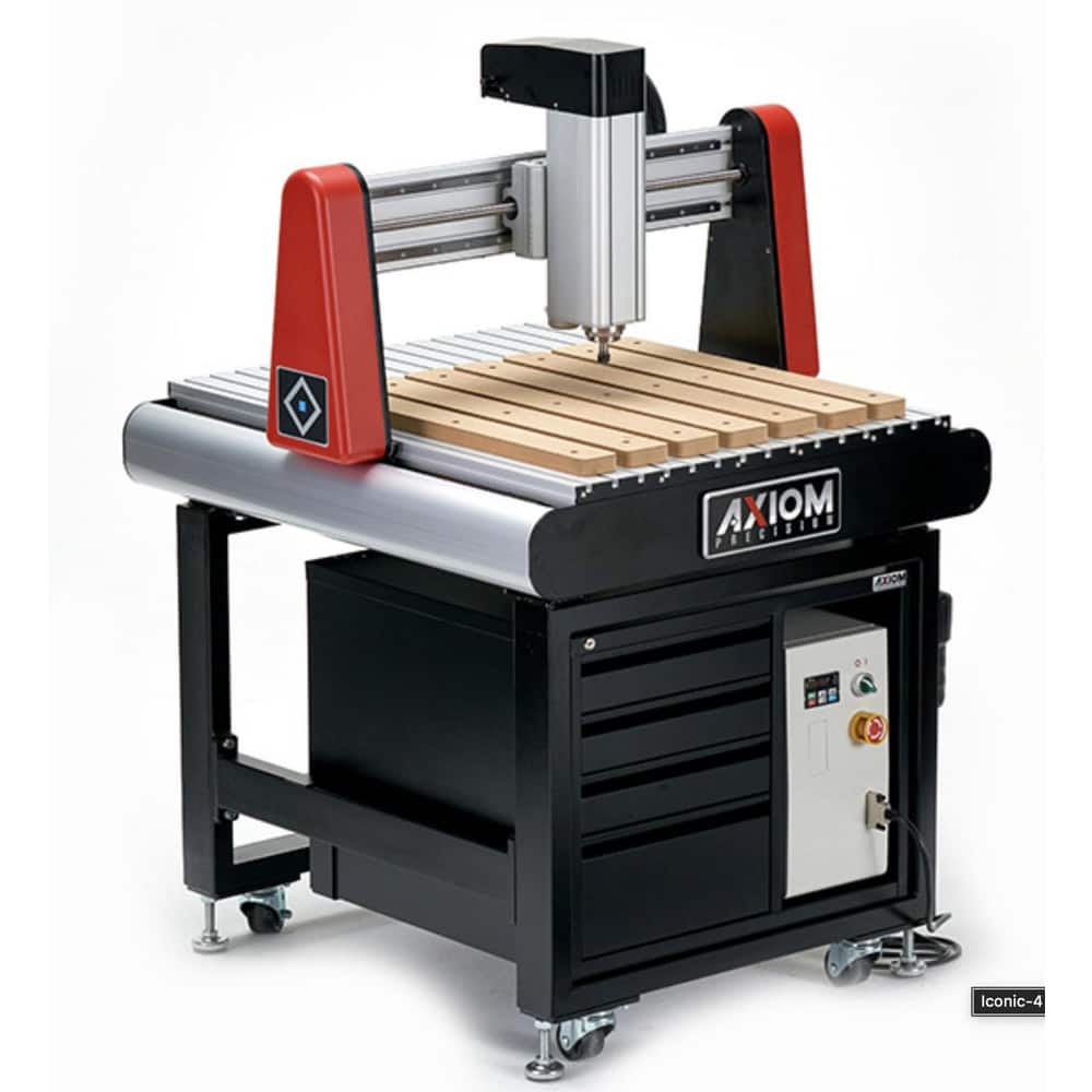 CNC Routers; X Axis Travel Length (Decimal Inch): 23.8100; Y Axis Travel Length (Decimal Inch): 24.0100; Z Axis Travel Length (Decimal Inch): 3.9370; Spindle Speed (RPM): 24000.00; Spindle Power (Watts): 800; Rapid Feed Rate (IPM): 150; Rapid Feed Rate (M