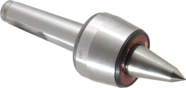 Rohm - MT4 Taper Shank, 2.755" Head Diam 500 Lb Capacity Live Center - 3,800 Max RPM, 2-3/32" Head Length, 1.2598" Point Diam, 2.087" Point Len, 1,100 Lb Max Workpc, 8.583" OAL, Long Point - Best Tool & Supply