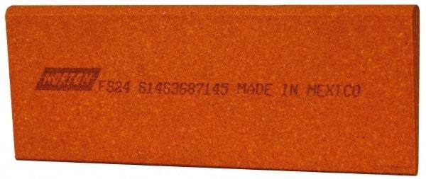 Norton - 4-1/2" Long x 1-3/4" Diam x 1/4" Thick, Aluminum Oxide Sharpening Stone - Round Edge Slip, Fine Grade - Best Tool & Supply