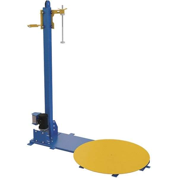 Vestil - 48 Inch Diameter, 4 to 6 Pallets per Hour, Semi Automatic, Light Duty Stretch and Pallet Wrap Machine - 4,000 Lbs. Capacity, 3 to 12 RPM, 2-3/8 Inch High - Best Tool & Supply