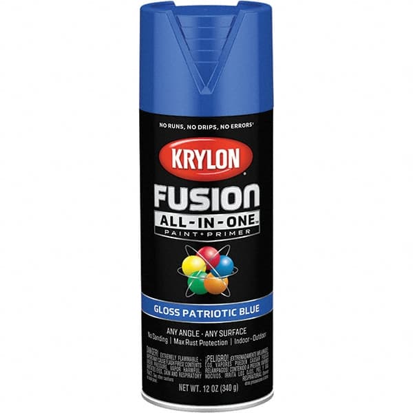 Krylon - Spray Paints Type: Acrylic Enamel Spray Paint Color: Patriotic Blue - Best Tool & Supply