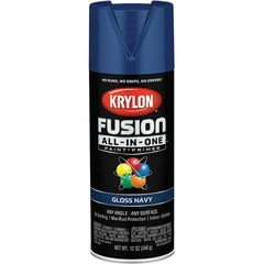 Krylon - Spray Paints Type: Acrylic Enamel Spray Paint Color: Navy - Best Tool & Supply