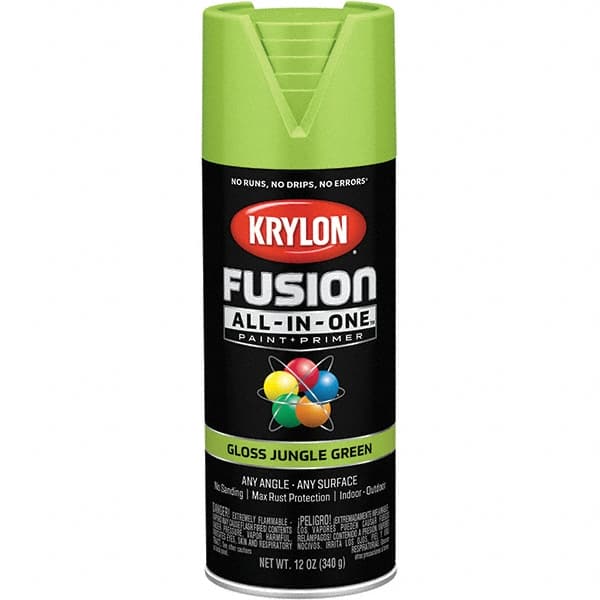 Krylon - Spray Paints Type: Acrylic Enamel Spray Paint Color: Jungle Green - Best Tool & Supply