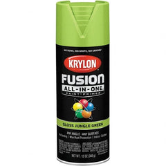 Krylon - Spray Paints Type: Acrylic Enamel Spray Paint Color: Jungle Green - Best Tool & Supply