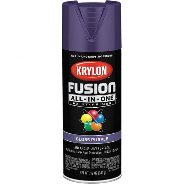 Krylon - Spray Paints Type: Acrylic Enamel Spray Paint Color: Purple - Best Tool & Supply