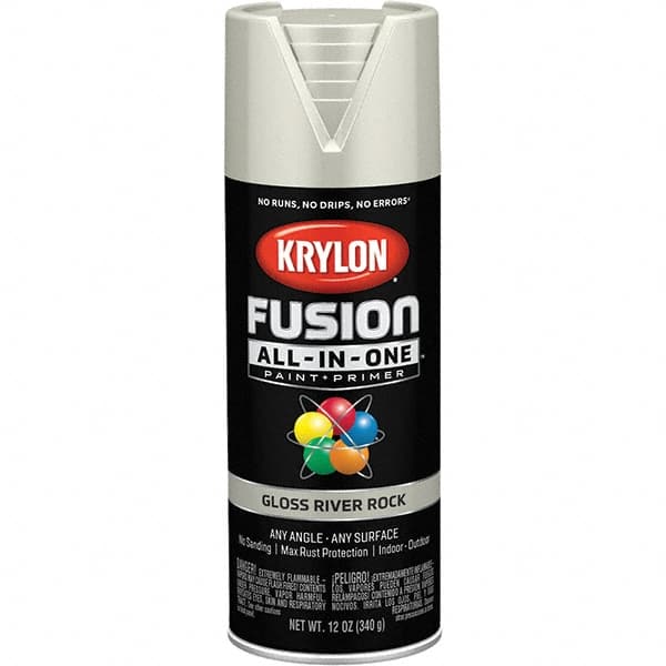 Krylon - Spray Paints Type: Acrylic Enamel Spray Paint Color: River Rock - Best Tool & Supply