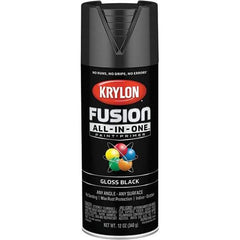 Krylon - Spray Paints Type: Acrylic Enamel Spray Paint Color: Black - Best Tool & Supply