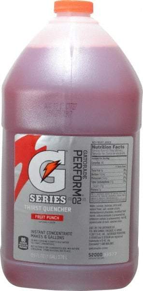 Gatorade - 1 Gal Bottle Fruit Punch Activity Drink - Liquid Concentrate, Yields 6 Gal - Best Tool & Supply