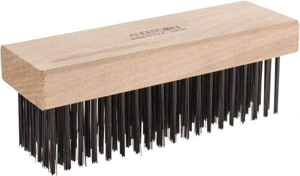 Anderson - 6 Rows x 19 Columns Steel Scratch Brush - 7-1/2" OAL - Best Tool & Supply