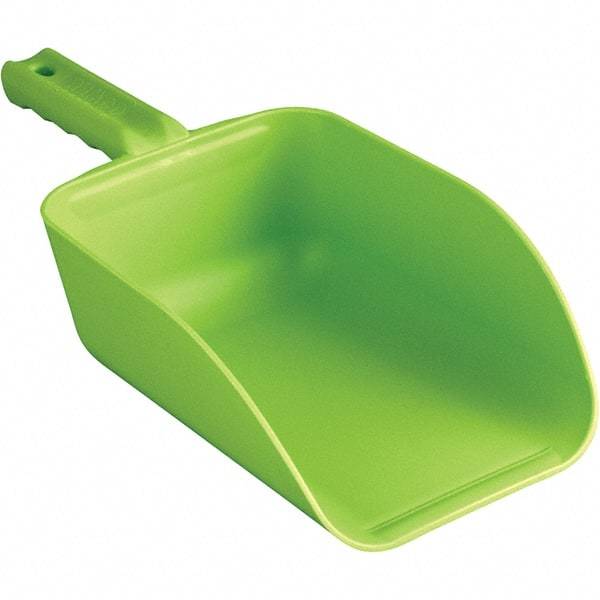 Remco - 82 oz Lime Polypropylene Flat Bottom Scoop - 5.9" Wide x 3.3" Deep Bowl, 4-1/2" Handle Length, 15.1" OAL - Best Tool & Supply