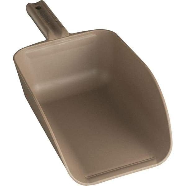 Remco - 82 oz Brown Polypropylene Flat Bottom Scoop - 5.9" Wide x 3.3" Deep Bowl, 4-1/2" Handle Length, 15.1" OAL - Best Tool & Supply