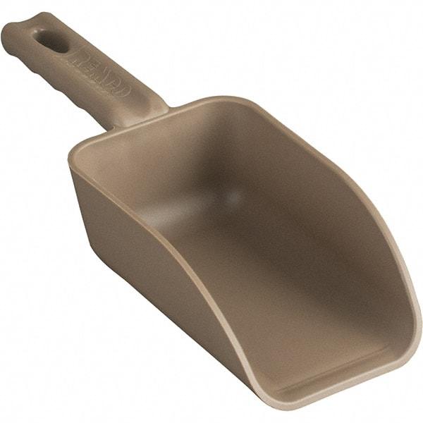 Remco - 16 oz Brown Polypropylene Flat Bottom Scoop - 3.2" Wide x 2" Deep Bowl, 3" Handle Length, 10.4" OAL - Best Tool & Supply