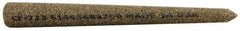 Norton - 3" Long x 5/16" Diam x 5/16" Thick, Aluminum Oxide Sharpening Stone - Round Pointed, Coarse Grade - Best Tool & Supply