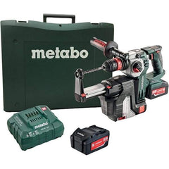 Metabo - 18 Volt 1" SDS-Plus Keyless Chuck Cordless Rotary Hammer - 4500 BPM, 1200 RPM, Reversible, D-Handle - Best Tool & Supply