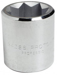 Proto - 3/8", 1/2" Drive, Standard Hand Socket - 8 Points, 1-7/16" OAL, Alloy Steel, Chrome Finish - Best Tool & Supply