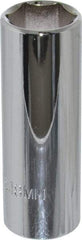 Proto - 3/8" Drive, Deep Hand Socket - 6 Points, 2-3/4" OAL, Chrome Finish - Best Tool & Supply