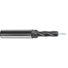 Guhring - M16x1.50 Metric Fine , 12.8mm Cut Diam, 4 Flute Solid Carbide Helical Flute Thread Mill - Internal Thread, 41.3mm LOC, 102mm OAL, 18mm Shank Diam - Best Tool & Supply