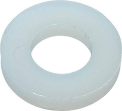 Made in USA - 1/4" Screw, Grade 6/6 Nylon Standard Flat Washer - 6.53mm ID x 1" OD, 2.36mm Thick - Best Tool & Supply