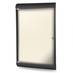 Ghent - Cork Bulletin Boards Style: Enclosed Bulletin Board Color: Ivory - Best Tool & Supply