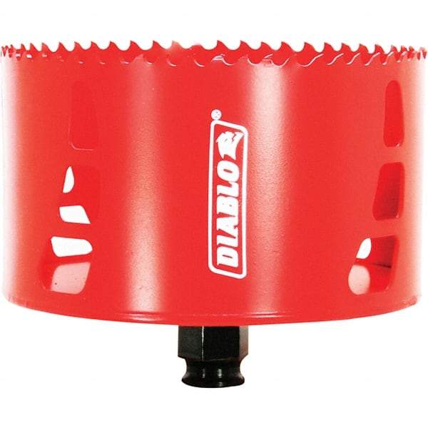 Freud - 4-1/2" Diam, 2-3/8" Cutting Depth, Hole Saw - Bi-Metal Saw, Toothed Edge - Best Tool & Supply