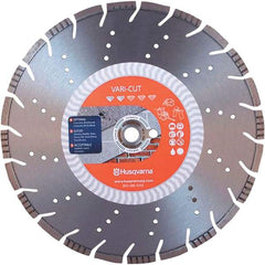 Husqvarna - 7" Diam, 5/8 & 7/8" Arbor Hole Diam, Continuous Edge Tooth Wet & Dry Cut Saw Blade - Diamond-Tipped, Fast Cutting Action, Standard Round Arbor - Best Tool & Supply