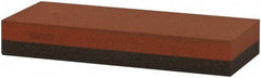 Norton - 5" Long x 2" Wide x 3/4" Thick, Aluminum Oxide Sharpening Stone - Rectangle, Coarse, Fine Grade - Best Tool & Supply