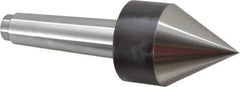 Riten - MT4 Taper Shank, Live Center - 2-1/2" Point Diam, 3-7/16" Point Len, 260 Lb Max Workpc, Pipe Nose Point - Best Tool & Supply