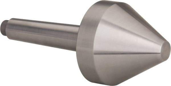 Riten - 2-1/8" Head Diam, Hardened Tool Steel Bull Nose Point Solid Dead Center - 2MT Morse Taper, 2-1/8" Point Diam, 1.4" Point Length - Best Tool & Supply