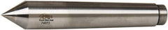 Riten - 0.72" Head Diam, Carbide-Tipped Steel Standard Point Solid Dead Center - B&S 7 Brown & Sharpe Taper, 0.72" Point Diam, 1-1/8" Point Length, 4-3/8" OAL - Best Tool & Supply