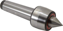 Rohm - MT6 Taper Shank, 4.134" Head Diam 2,500 Lb Capacity Live Center - 2,600 Max RPM, 3.217" Head Length, 1.9685" Point Diam, 2.264" Point Len, 7,700 Lb Max Workpc, 13.15" OAL, Standard Point - Best Tool & Supply