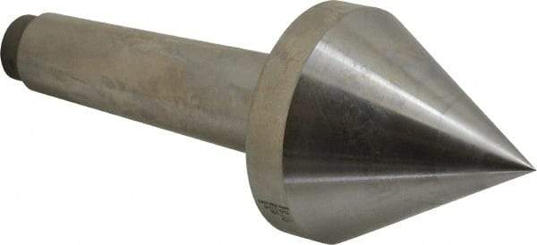 Riten - 2-3/4" Head Diam, Hardened Tool Steel Pipe Nose Point Solid Dead Center - 4MT Morse Taper, 2-3/4" Point Diam, 2.37" Point Length - Best Tool & Supply