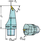 C6-SVMBL-00130-16 Capto® and SL Turning Holder - Best Tool & Supply