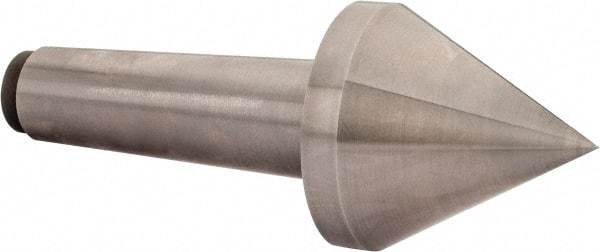 Riten - 3-1/2" Head Diam, Hardened Tool Steel Pipe Nose Point Solid Dead Center - 5MT Morse Taper, 3-1/2" Point Diam, 3.017" Point Length, 4.03" OAL - Best Tool & Supply