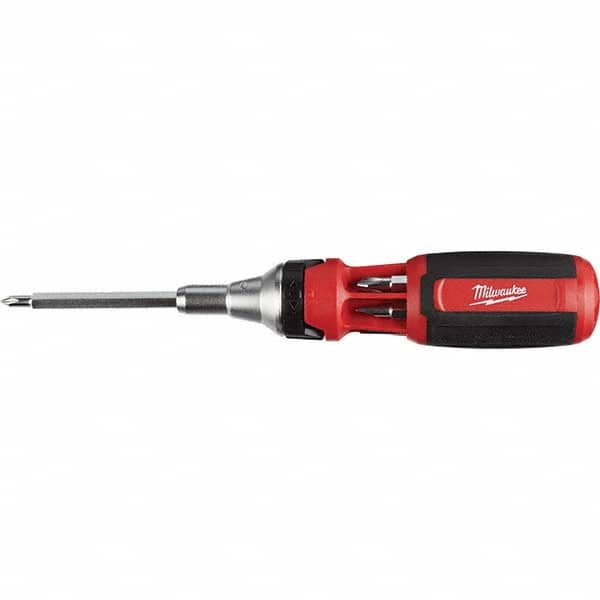 Milwaukee Tool - Screwdriver Bit Sets Type: Multi-Bit Screwdriver; Mulit-Purpose Tool Drive Size: 1/4 (Inch) - Best Tool & Supply