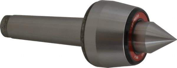 Rohm - MT4 Taper Shank, 2.755" Head Diam 800 Lb Capacity Live Center - 3,800 Max RPM, 2-3/32" Head Length, 1.2598" Point Diam, 1.614" Point Len, 1,760 Lb Max Workpc, 4.035" OAL, Standard Point - Best Tool & Supply