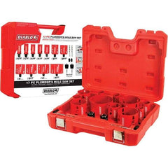 Freud - Hole Saw Kits Minimum Saw Diameter (Inch): 1-1/8 Maximum Saw Diameter (Inch): 4.5200 - Best Tool & Supply