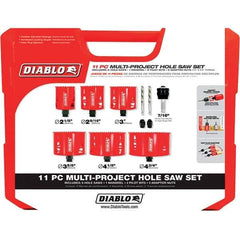 Freud - Hole Saw Kits Minimum Saw Diameter (Inch): 2-1/8 Maximum Saw Diameter (Inch): 4-3/4 - Best Tool & Supply