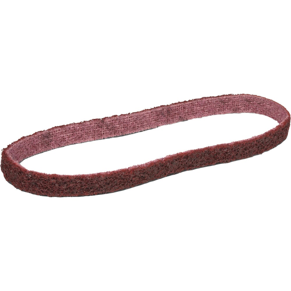 Abrasive Belts; Abrasive Material: Aluminum Oxide; Belt Width (Inch): 0.25; Overall Length (Decimal Inch): 18.0000; Grade: Medium; Abrasive Type: Non-Woven; Backing Material: Polyester; Cloth