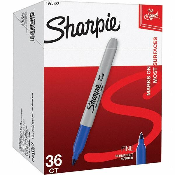 Sharpie - Markers & Paintsticks Type: Permanent Color: Blue - Best Tool & Supply