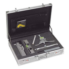 Jackson Safety - Layout & Setup Kits Type: Accessory Kit Contents: #1 Curvo-Mark Marker; #7 Centering Head; #8 Pro-Mag Level; Standard Radius Marker; Square Soap Stone & Holder; Loackable Metal Carrying Case - Best Tool & Supply