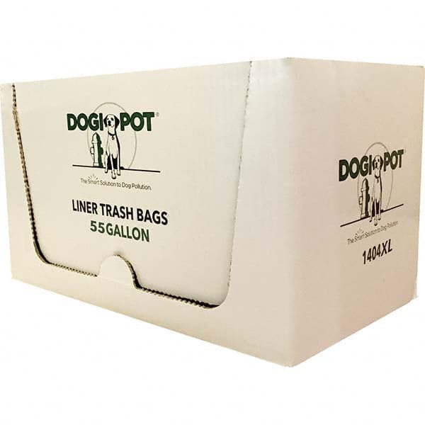 DOGIPOT - 1 25-Piece 55 Gal HDPE Plastic Trash Bags/Liners - Best Tool & Supply