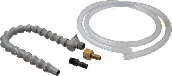 Graymills - 2 Piece, 60" Hose Length, 1/2" Nozzle Diam, 1/2" Hose ID, Coolant Hose Kit - For Flood-Type Coolant Systems - Best Tool & Supply